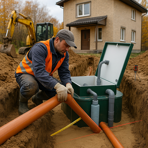 Канализация для частного дома под ключ — проект, монтаж, сервис