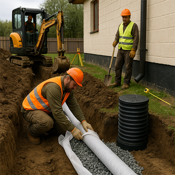 Копка дренажа