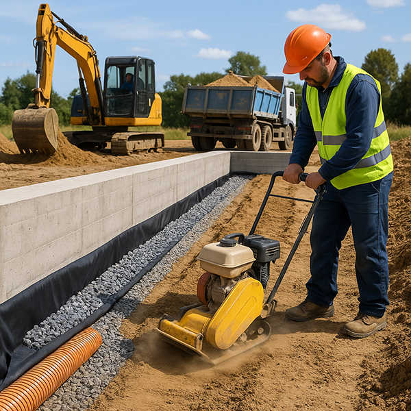 Засыпка фундаментов